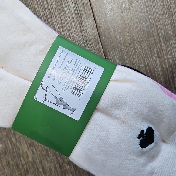 KATE SPADE 3 pack Crew Socks Shoe Sz. 4-10 - Picture 6 of 6